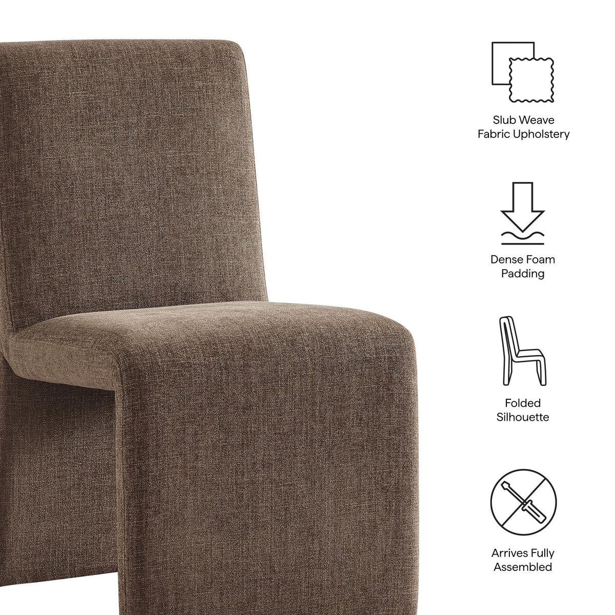 Emory Upholstered Fabric Dining Side Chair Set of 2 by Modway, photo 23 of 41