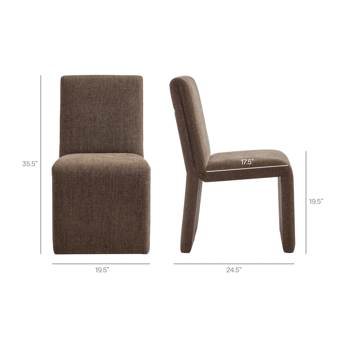 Emory Upholstered Fabric Dining Side Chair Set of 2 by Modway, photo 22 of 41