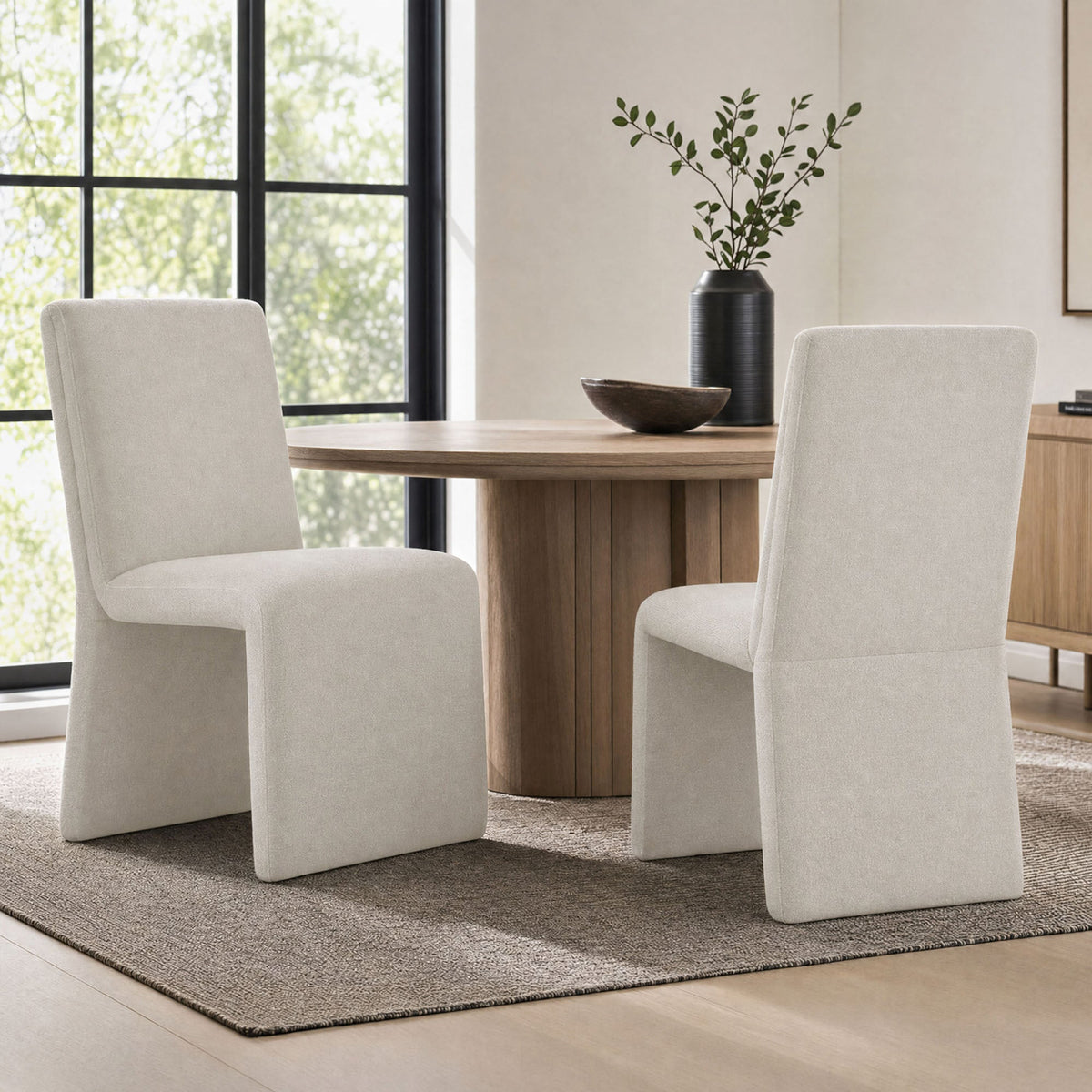 Emory Upholstered Fabric Dining Side Chair Set of 2 by Modway, photo 39 of 41