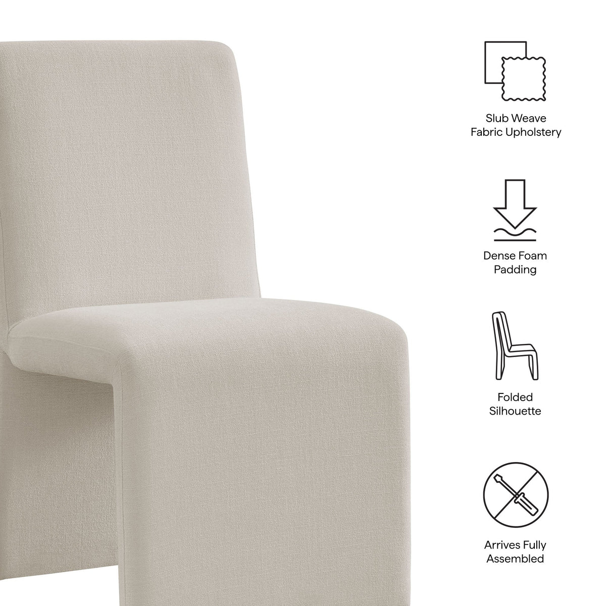 Emory Upholstered Fabric Dining Side Chair Set of 2 by Modway, photo 32 of 41