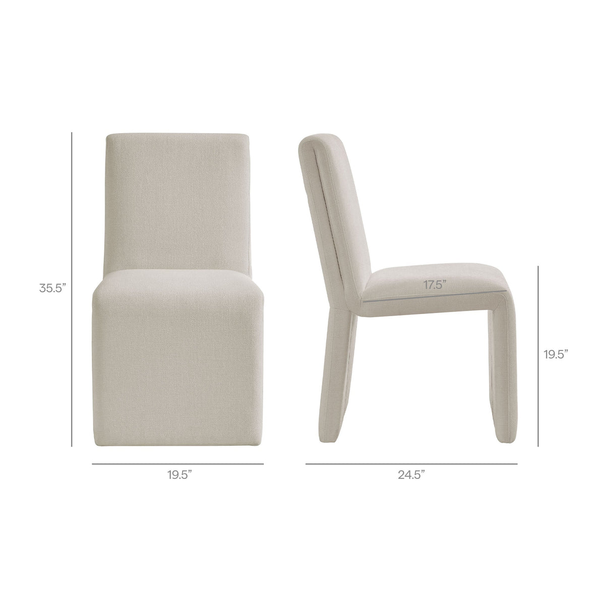 Emory Upholstered Fabric Dining Side Chair Set of 2 by Modway, photo 33 of 41