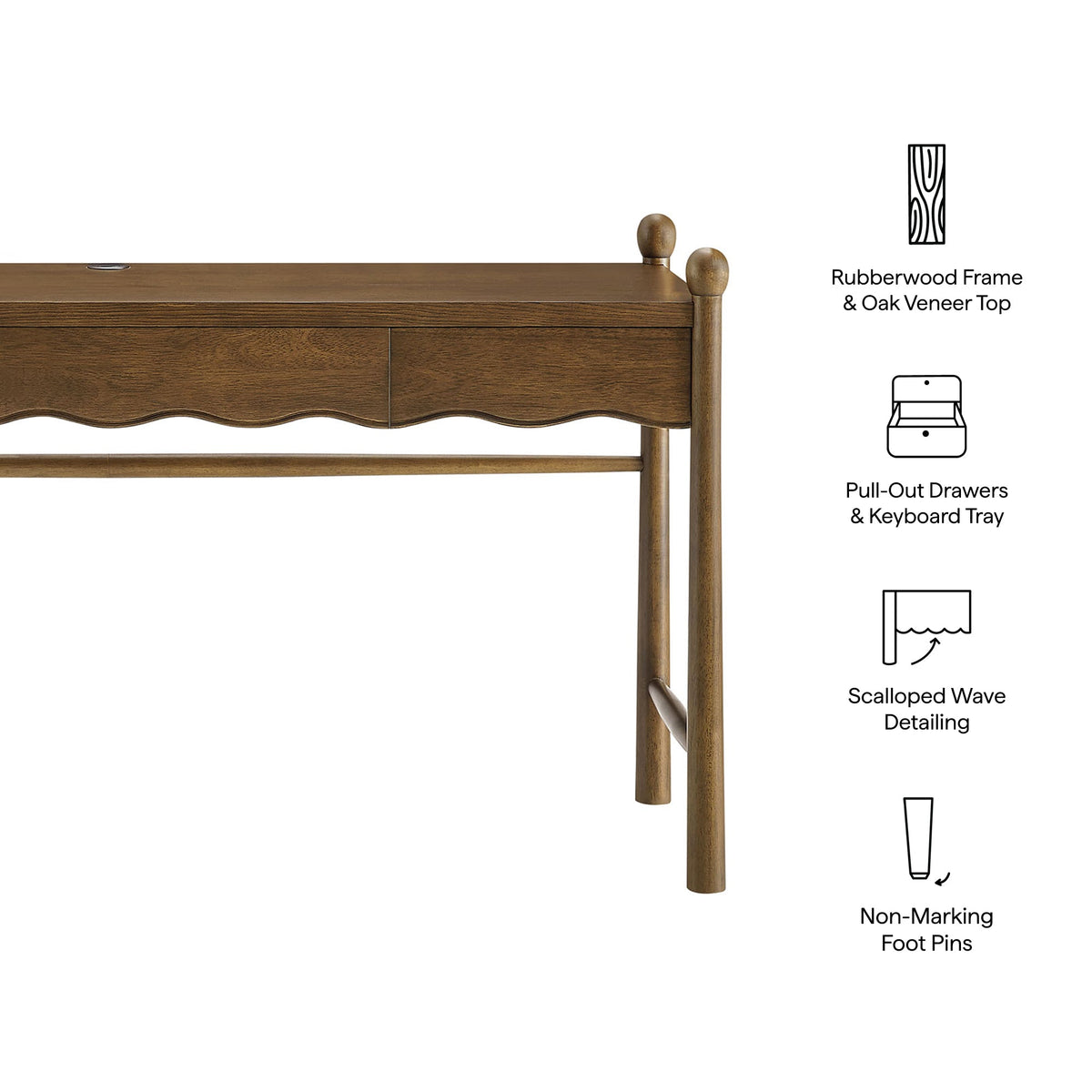 Darcy 62 Inch Wood Computer Desk by Modway, photo 13 of 22