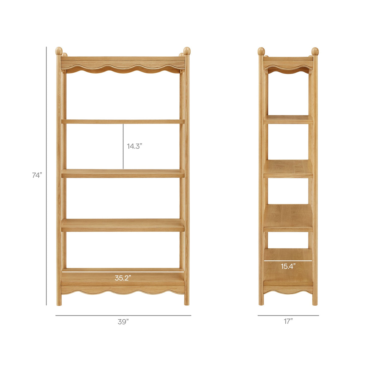 Darcy 4-Tier Open Bookcase by Modway, photo 3 of 18