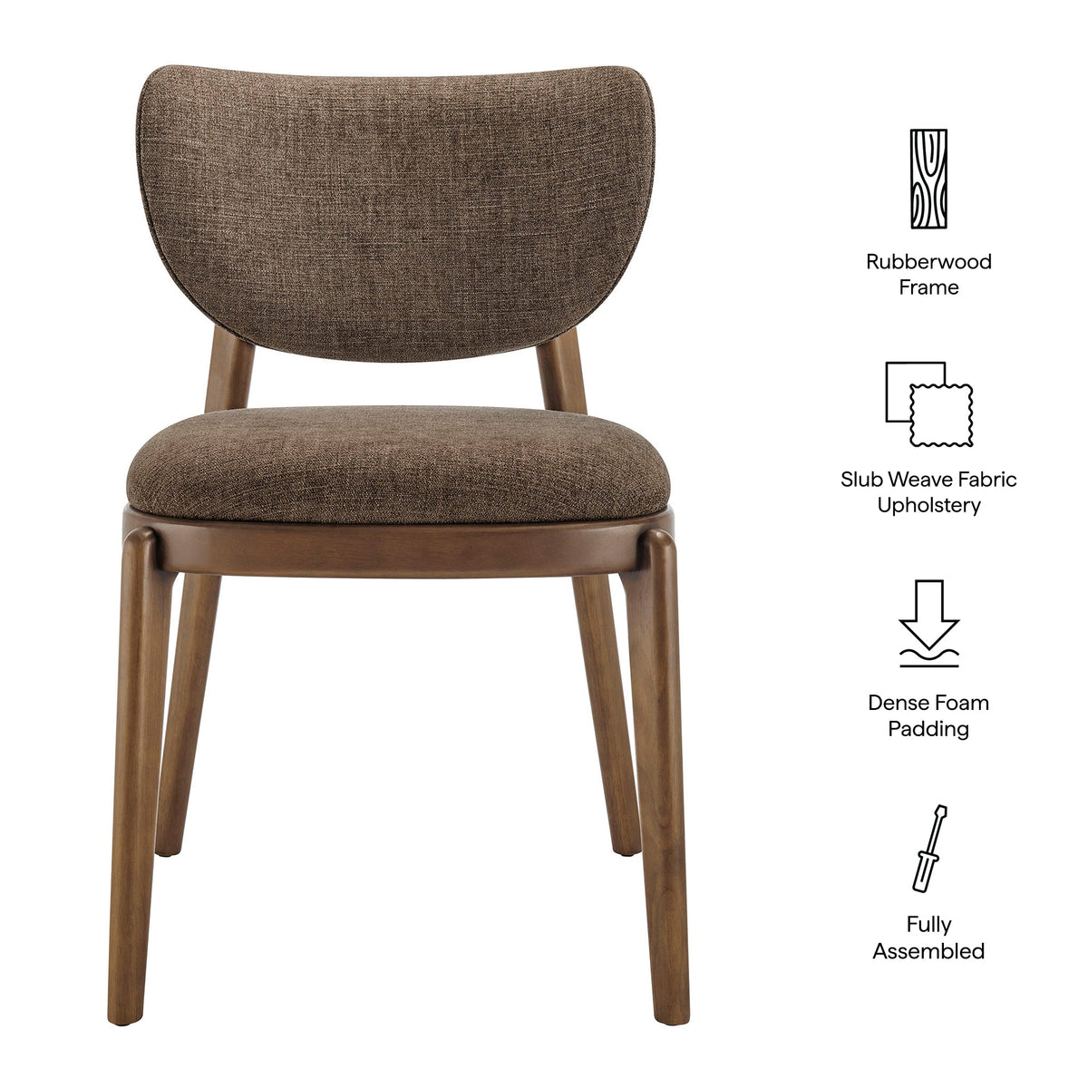 Fenwick Fabric Dining Chairs Set of 2 by Modway, photo 32 of 40