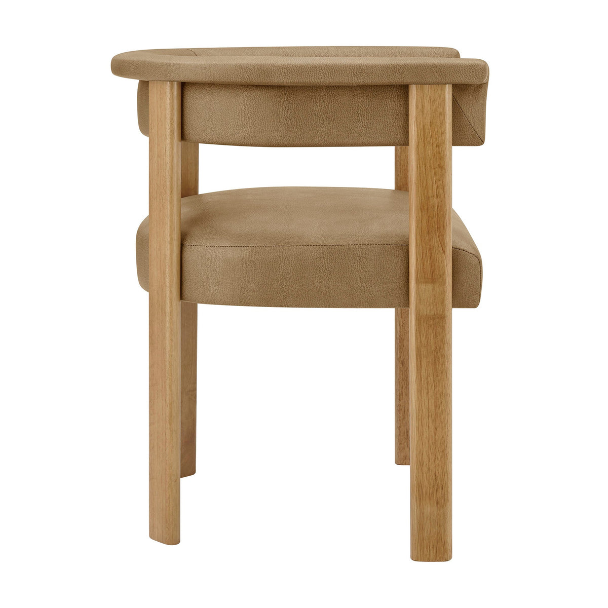 Imogen Premium Vegan Leather Barrel Dining Chairs Set of 2 by Modway, photo 15 of 20