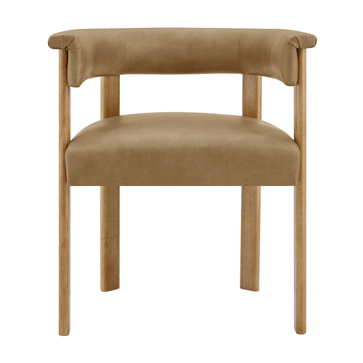 Imogen Premium Vegan Leather Barrel Dining Chairs Set of 2 by Modway, photo 17 of 20