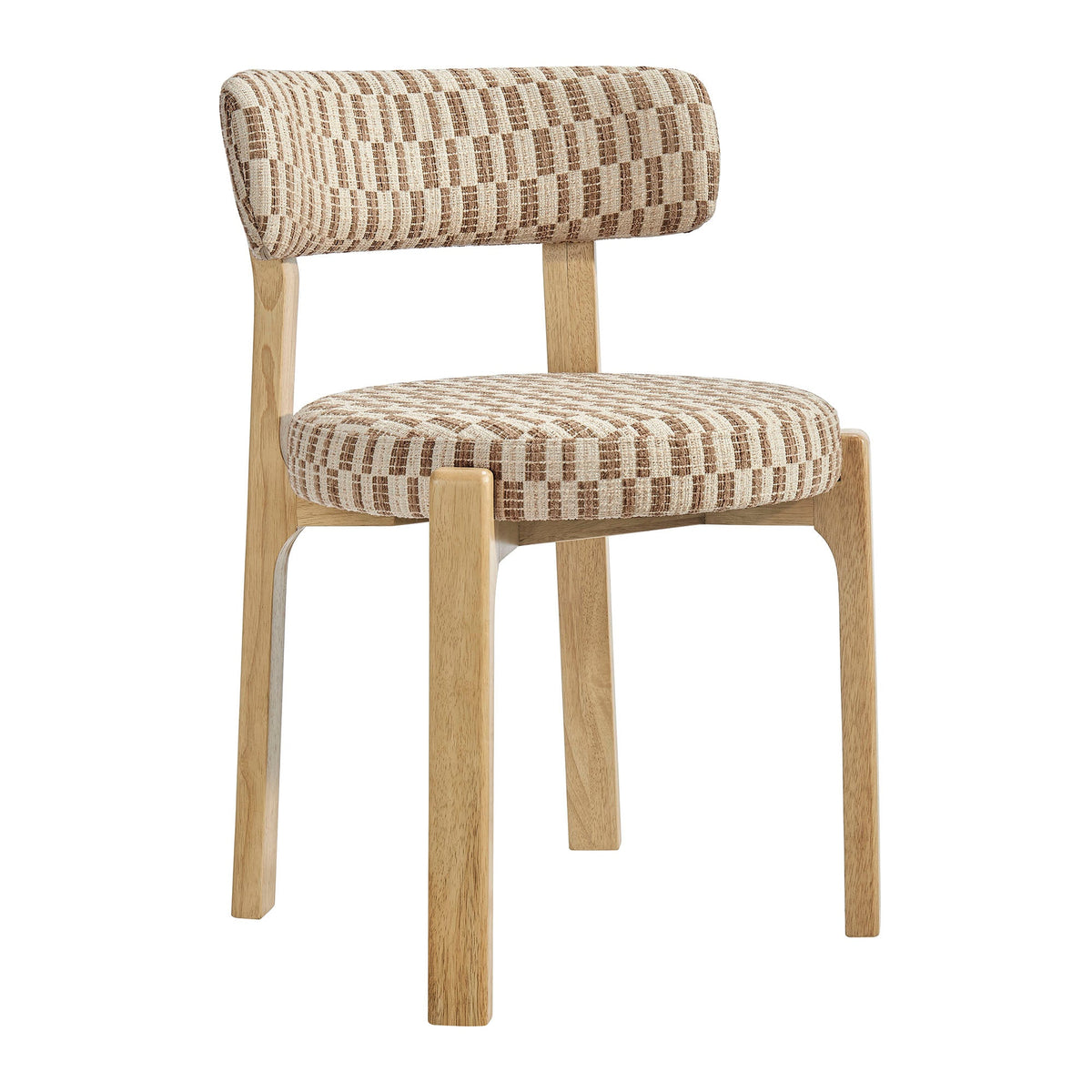 Marsha Retro Upholstered Fabric Dining Chairs Set of 2 by Modway, photo 4 of 20