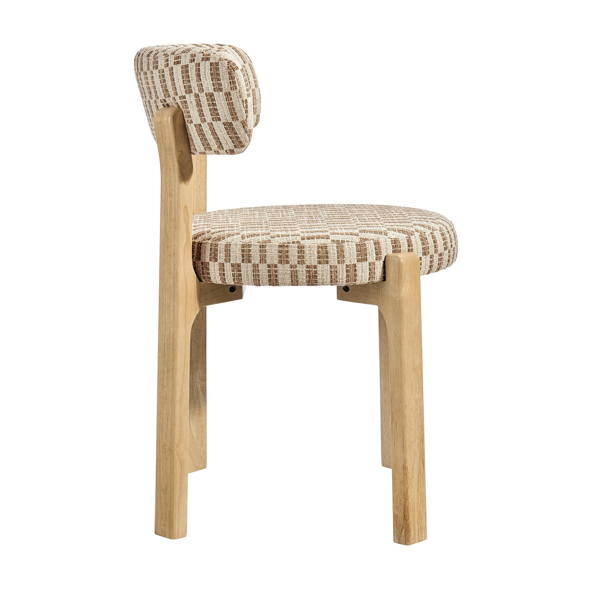 Marsha Retro Upholstered Fabric Dining Chairs Set of 2 by Modway, photo 5 of 20