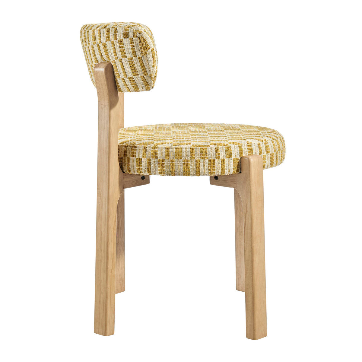 Marsha Retro Upholstered Fabric Dining Chairs Set of 2 by Modway, photo 15 of 20
