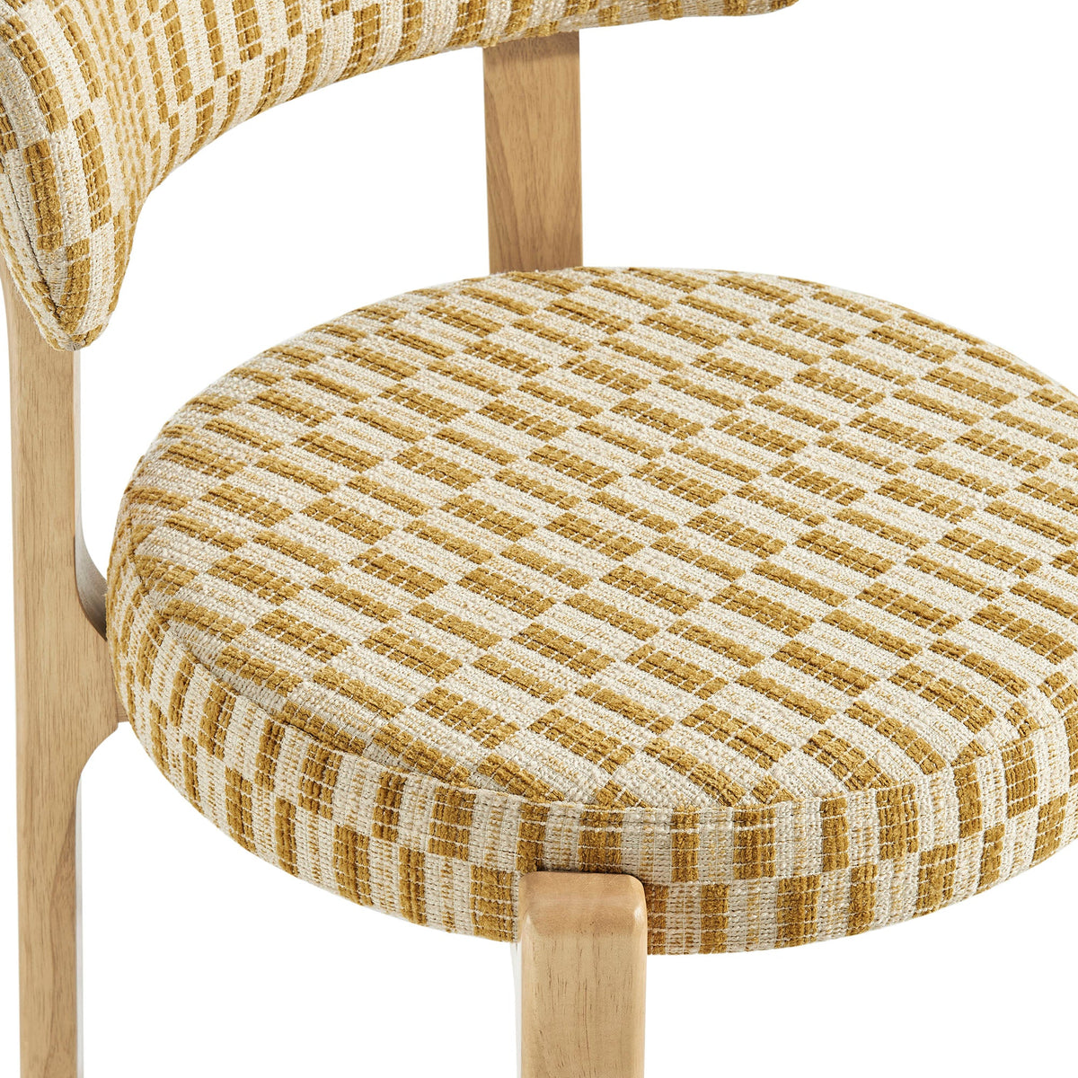 Marsha Retro Upholstered Fabric Dining Chairs Set of 2 by Modway, photo 18 of 20