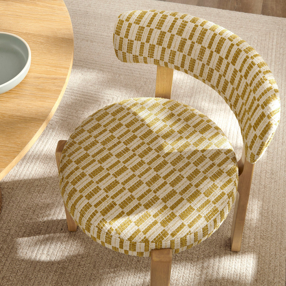 Marsha Retro Upholstered Fabric Dining Chairs Set of 2 by Modway, photo 20 of 20