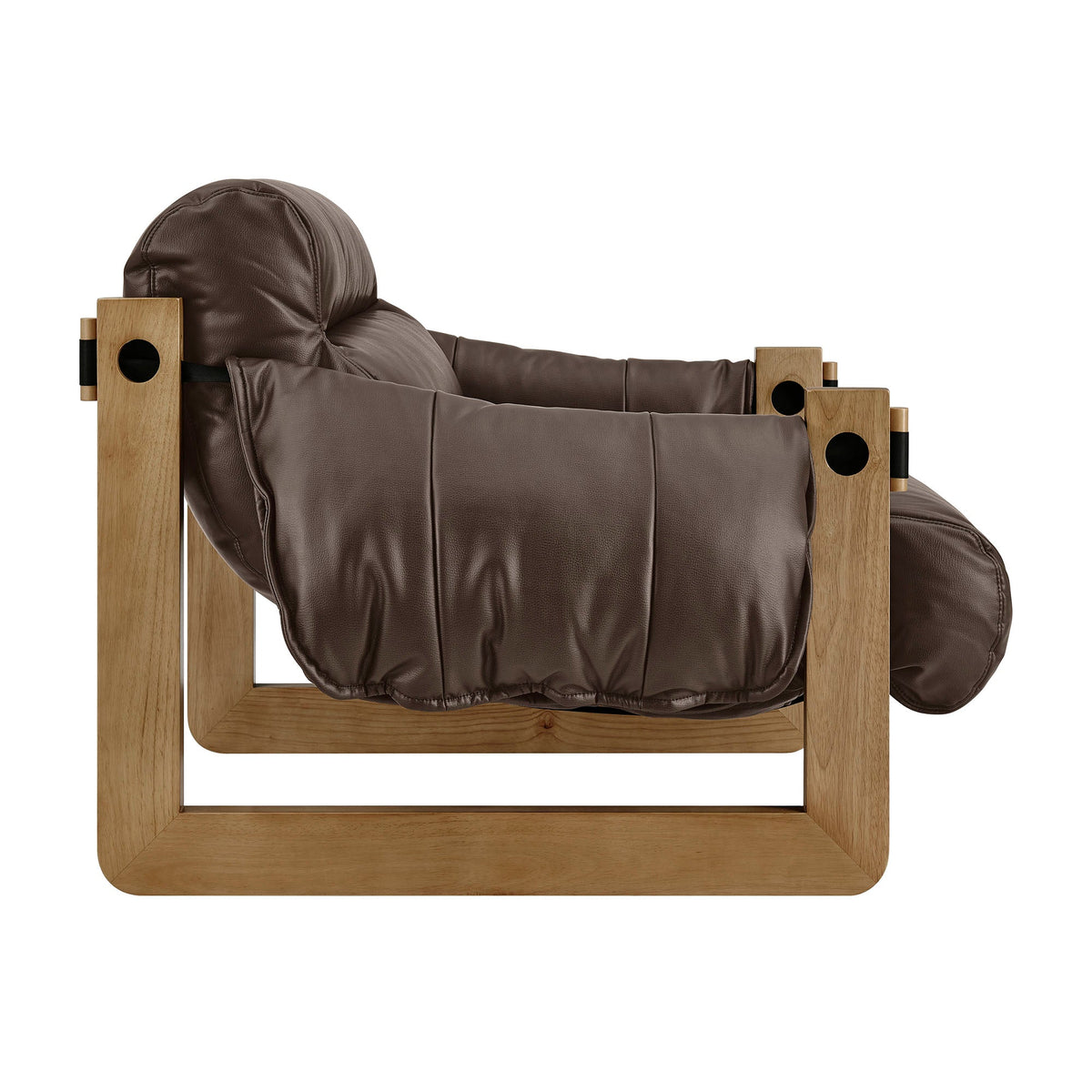 Sorelle Vegan Leather Sling Lounge Chair by Modway, photo 4 of 18