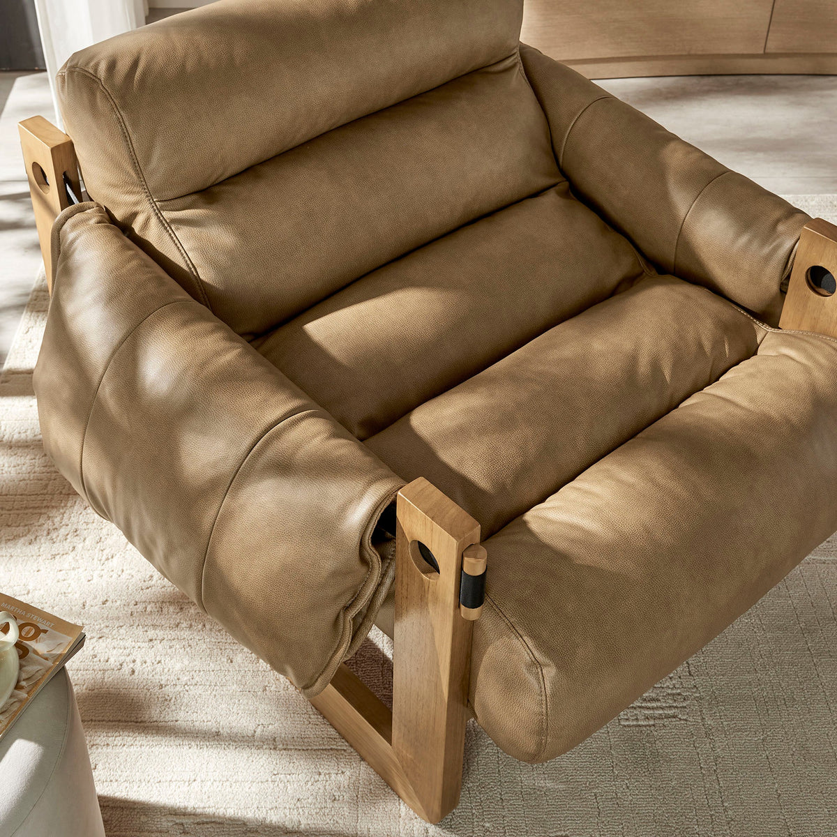 Sorelle Vegan Leather Sling Lounge Chair by Modway, photo 18 of 18