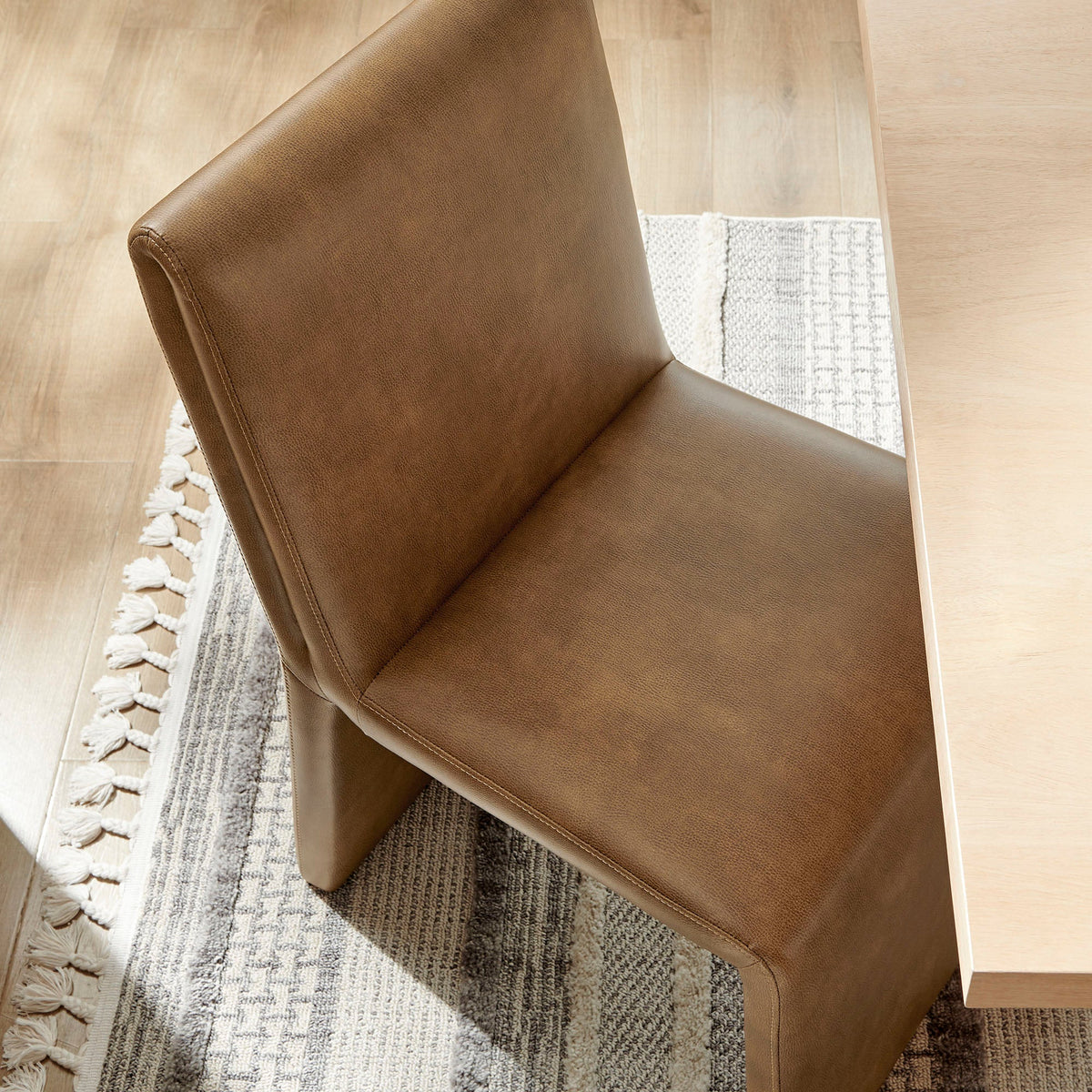 Emory Vegan Leather Dining Side Chair Set of 2 by Modway, photo 10 of 20