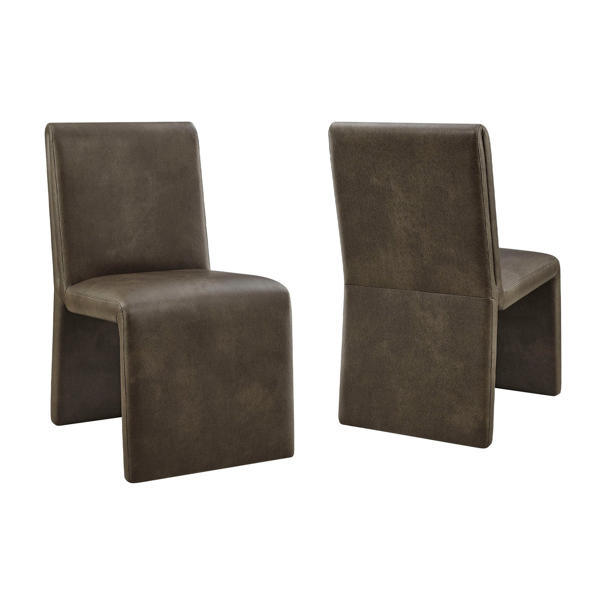 Emory Vegan Leather Dining Side Chair Set of 2 by Modway, photo 11 of 20