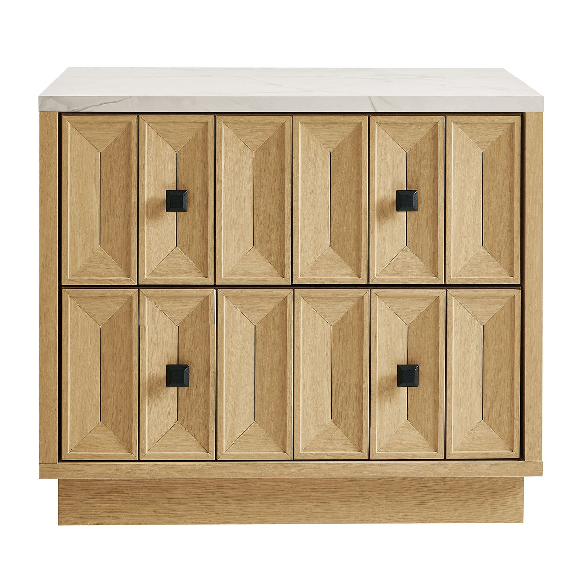 Mabry 23 Inch Geometric Faceted Two Drawer Nightstand by Modway, photo 5 of 40