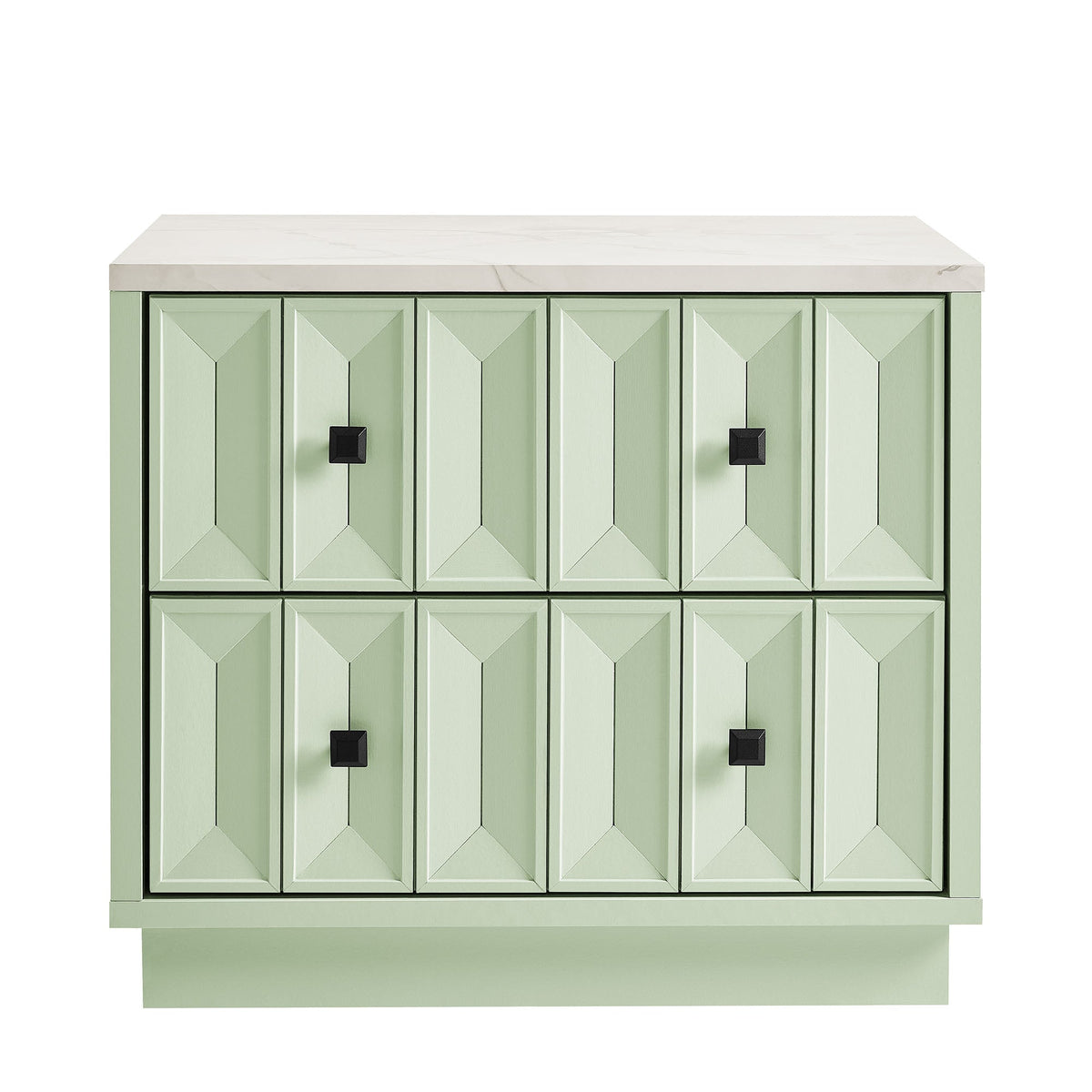 Mabry 23 Inch Geometric Faceted Two Drawer Nightstand by Modway, photo 15 of 40