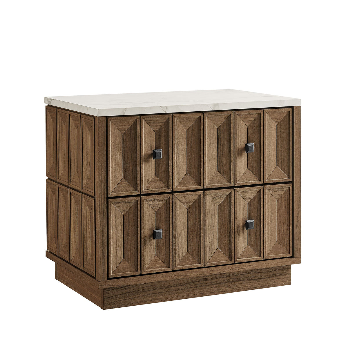 Mabry 23 Inch Geometric Faceted Two Drawer Nightstand by Modway, photo 21 of 40