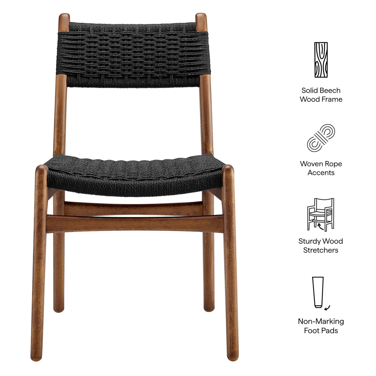 Wynn Rope and Wood Dining Side Chair by Modway, photo 23 of 30