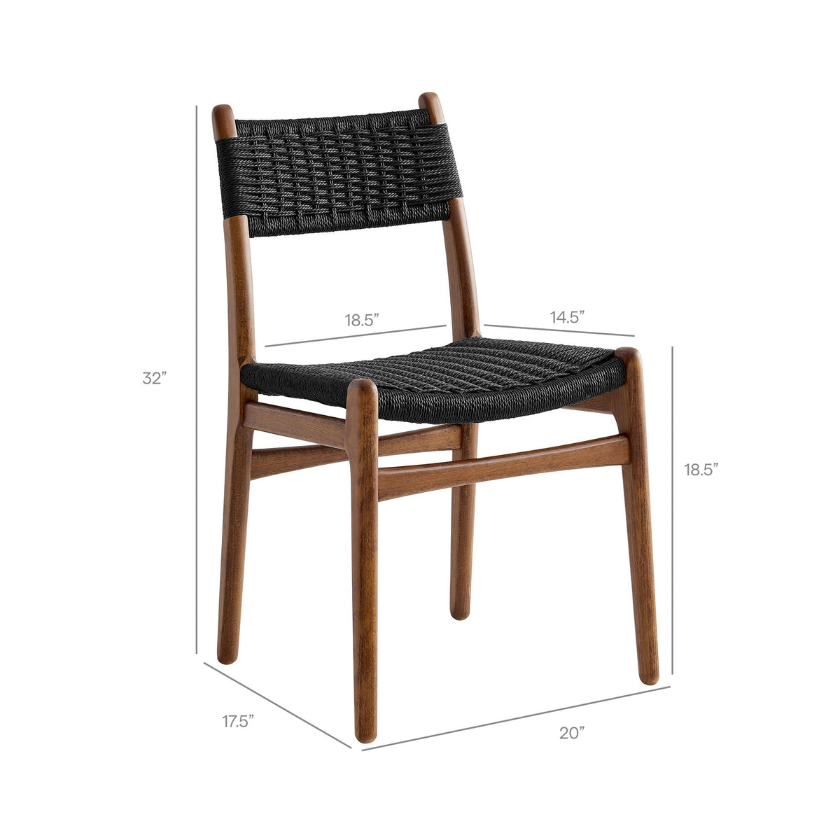 Wynn Rope and Wood Dining Side Chair by Modway, photo 22 of 30