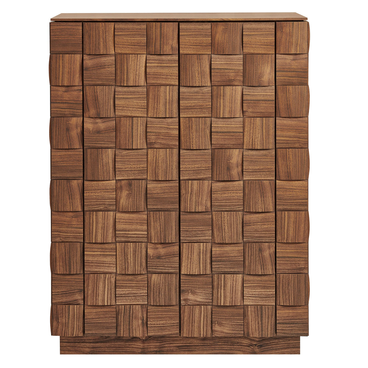 Duskin 39 Inch Geometric Block Design Tall Storage Cabinet by Modway, photo 5 of 9