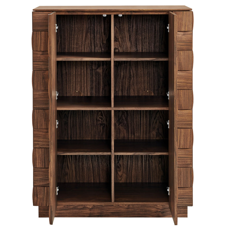 Duskin 39 Inch Geometric Block Design Tall Storage Cabinet by Modway, photo 6 of 9