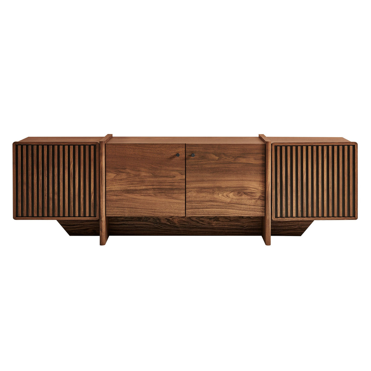 Yarrow 77 Inch Fluted Four Door TV Stand by Modway, photo 5 of 9