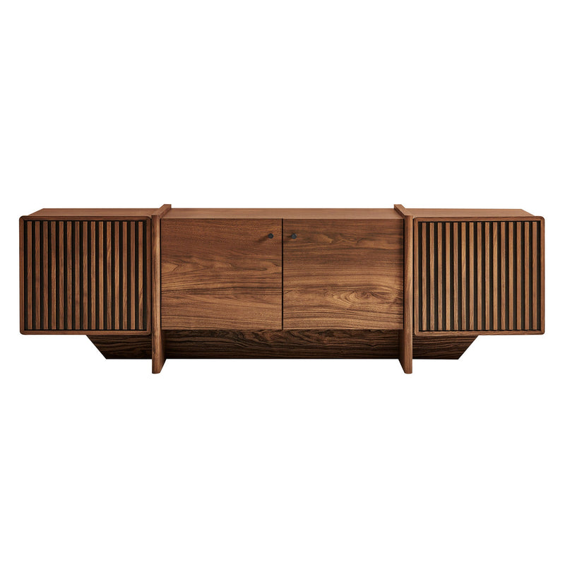 Yarrow 77 Inch Fluted Four Door TV Stand by Modway, photo 5 of 9