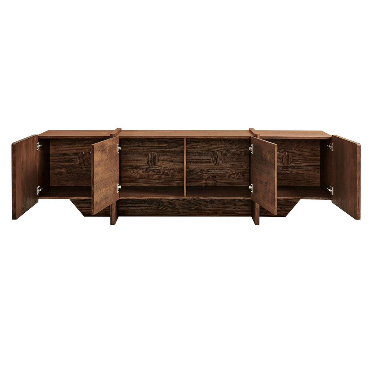 Yarrow 77 Inch Fluted Four Door TV Stand by Modway, photo 6 of 9