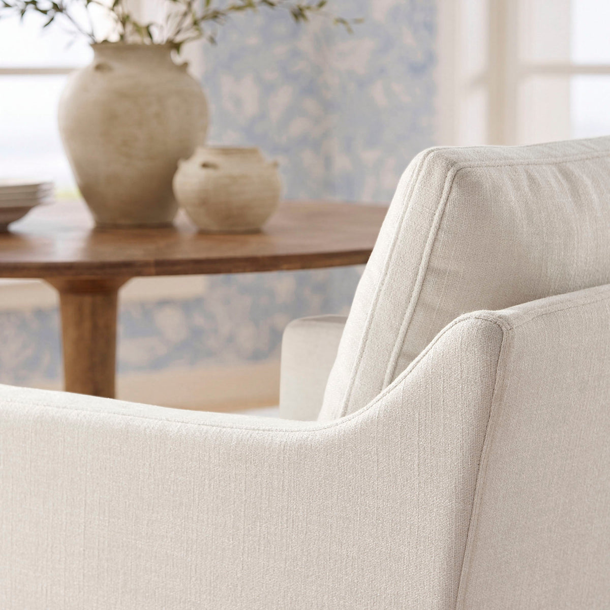 Serene Slipcovered Performance Fabric Dining Armchair by Modway, photo 40 of 40