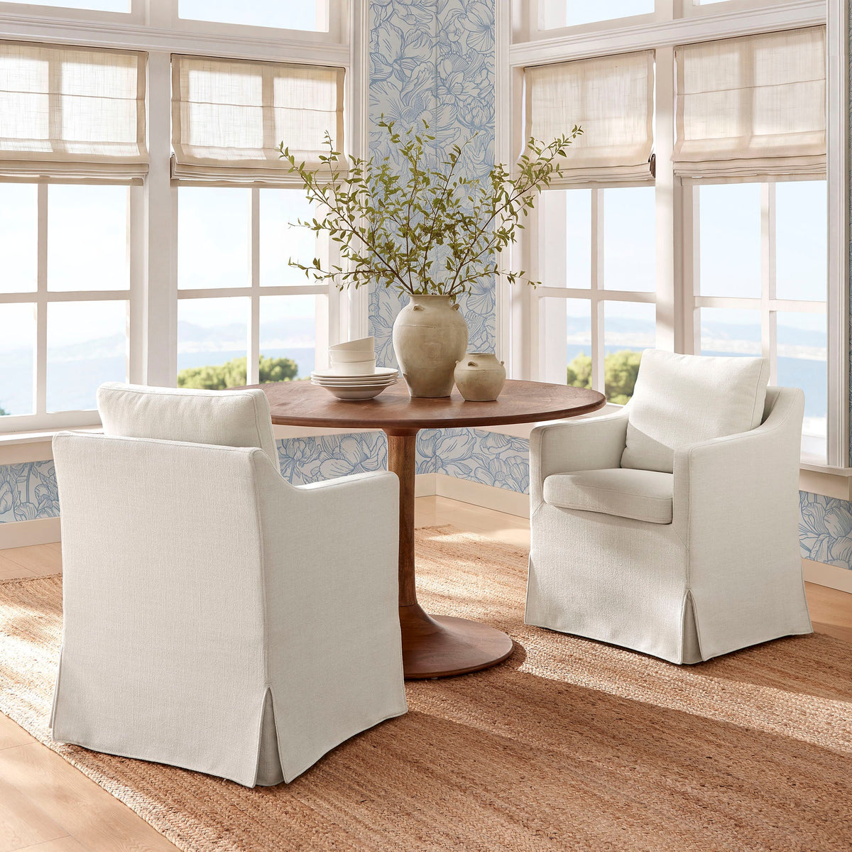 Serene Slipcovered Performance Fabric Dining Armchair by Modway, photo 38 of 40