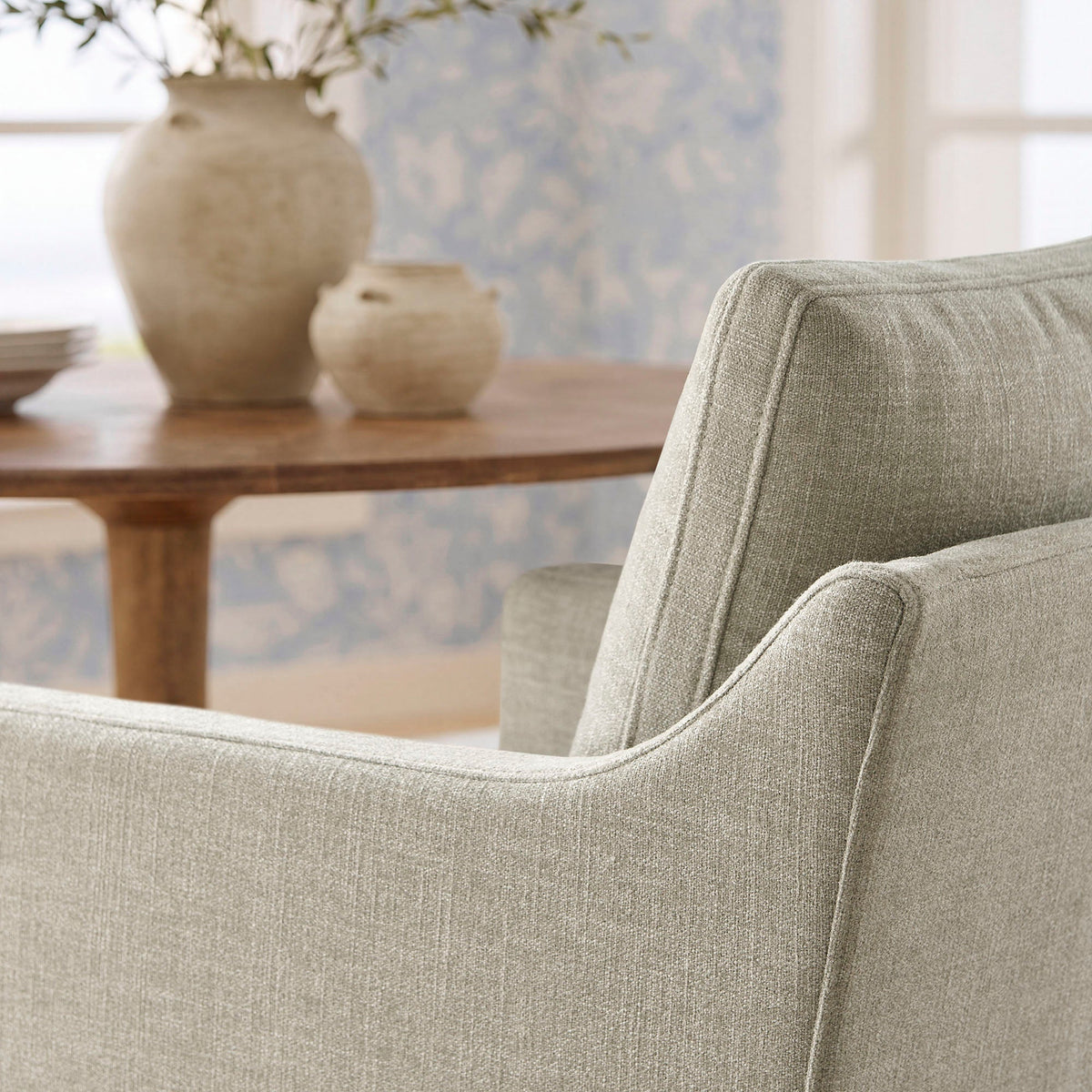 Serene Slipcovered Performance Fabric Dining Armchair by Modway, photo 19 of 40