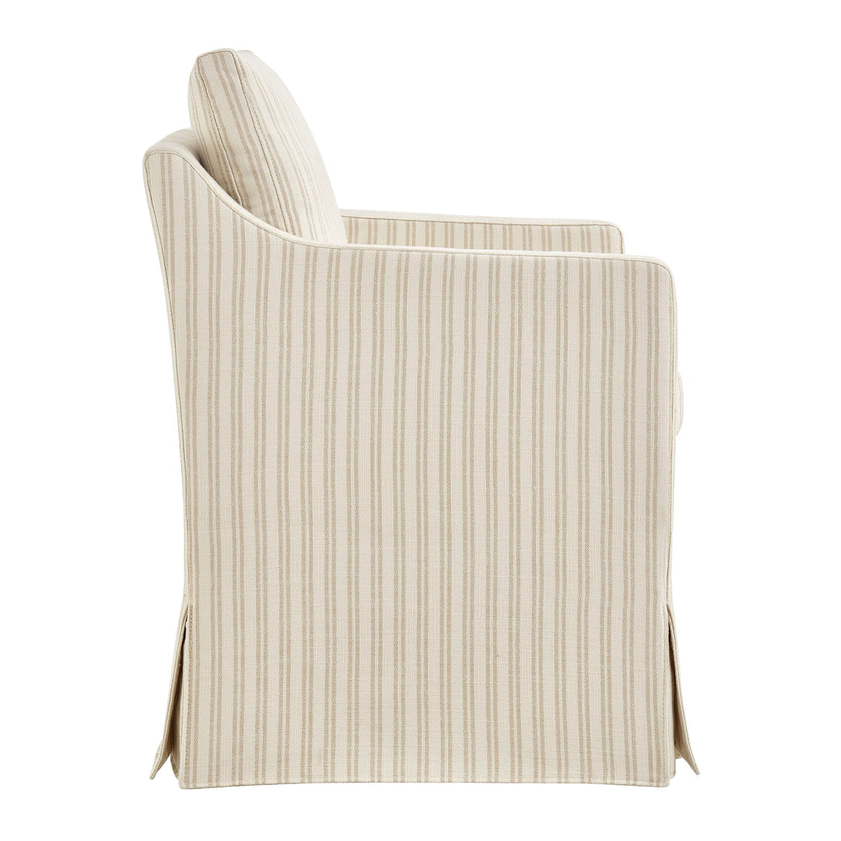 Serene Slipcovered Striped Fabric Dining Armchair by Modway, photo 4 of 10