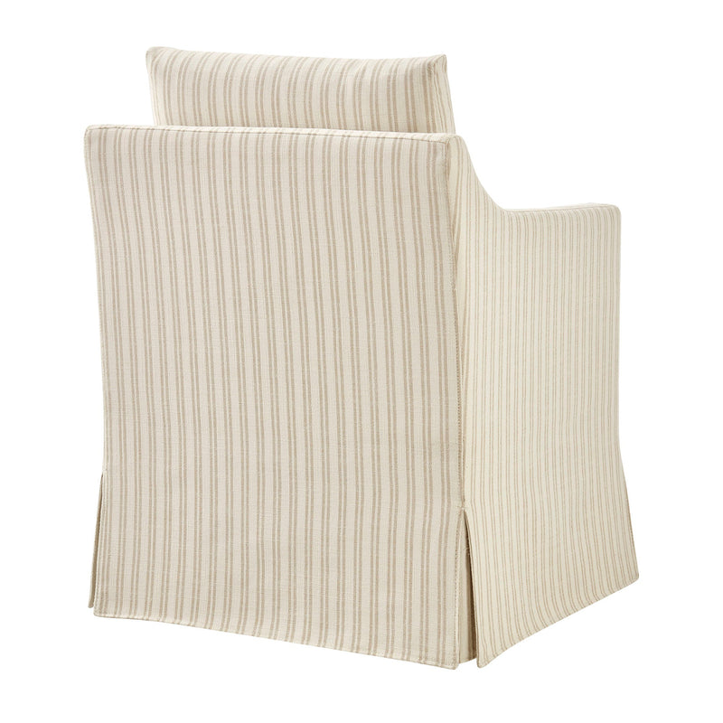 Serene Slipcovered Striped Fabric Dining Armchair by Modway, photo 5 of 10