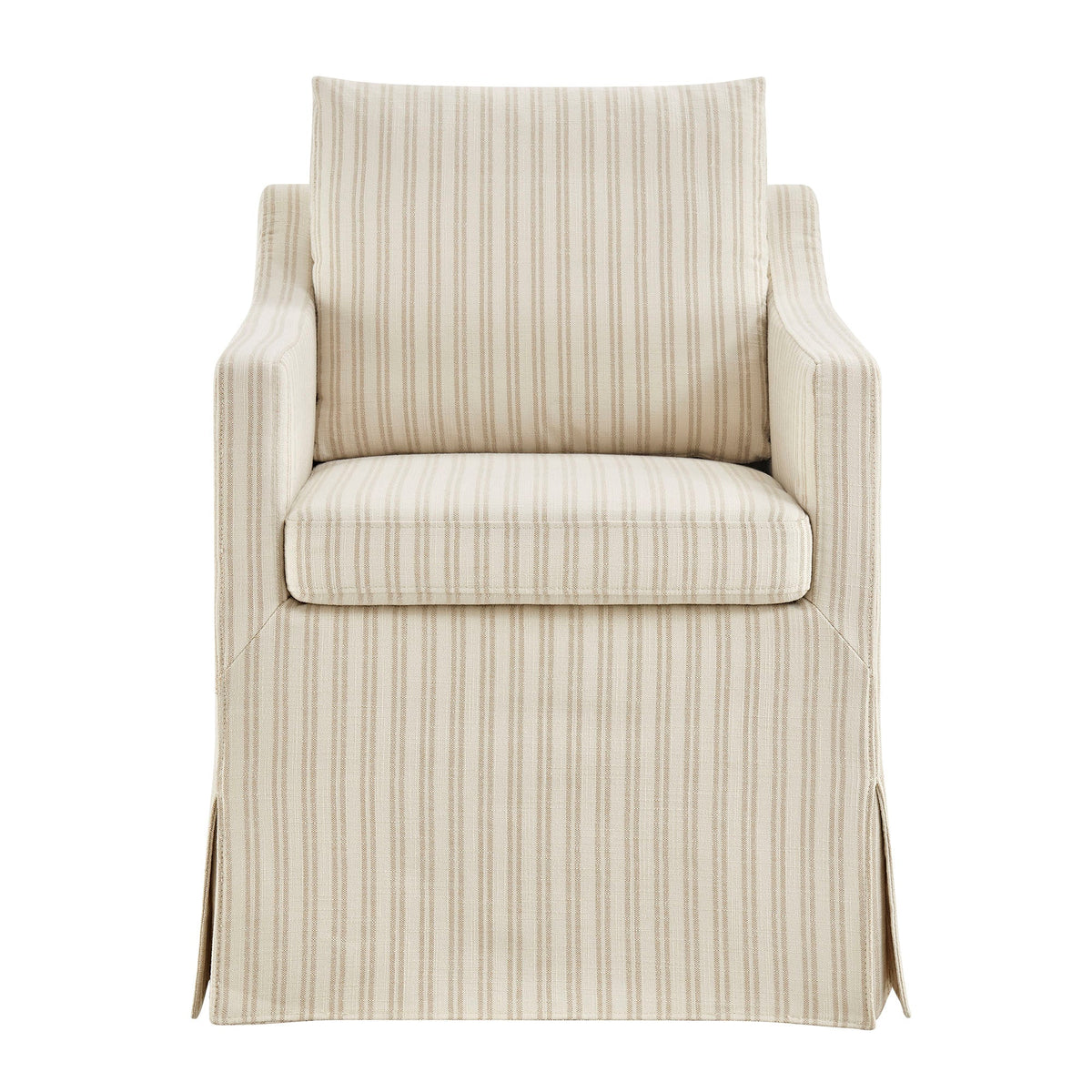 Serene Slipcovered Striped Fabric Dining Armchair by Modway, photo 6 of 10