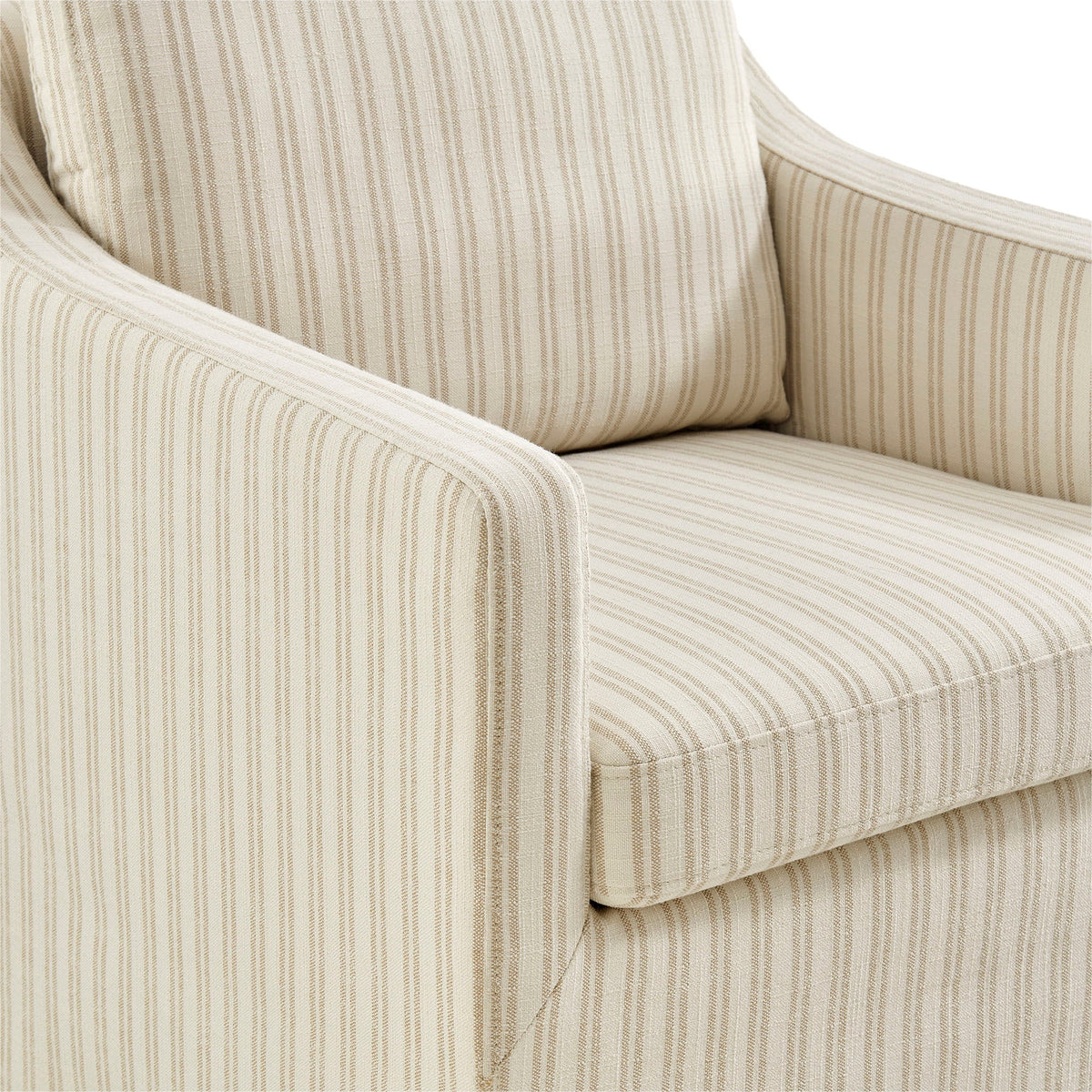 Serene Slipcovered Striped Fabric Dining Armchair by Modway, photo 7 of 10