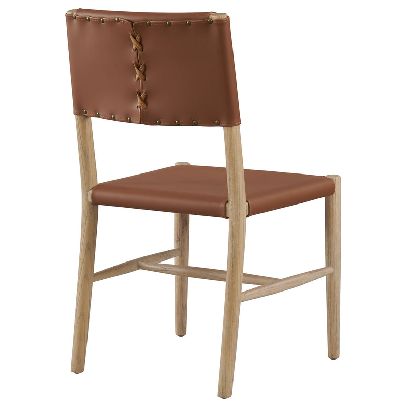 Dover Wood Vegan Leather Dining Side Chair by Modway, photo 5 of 9