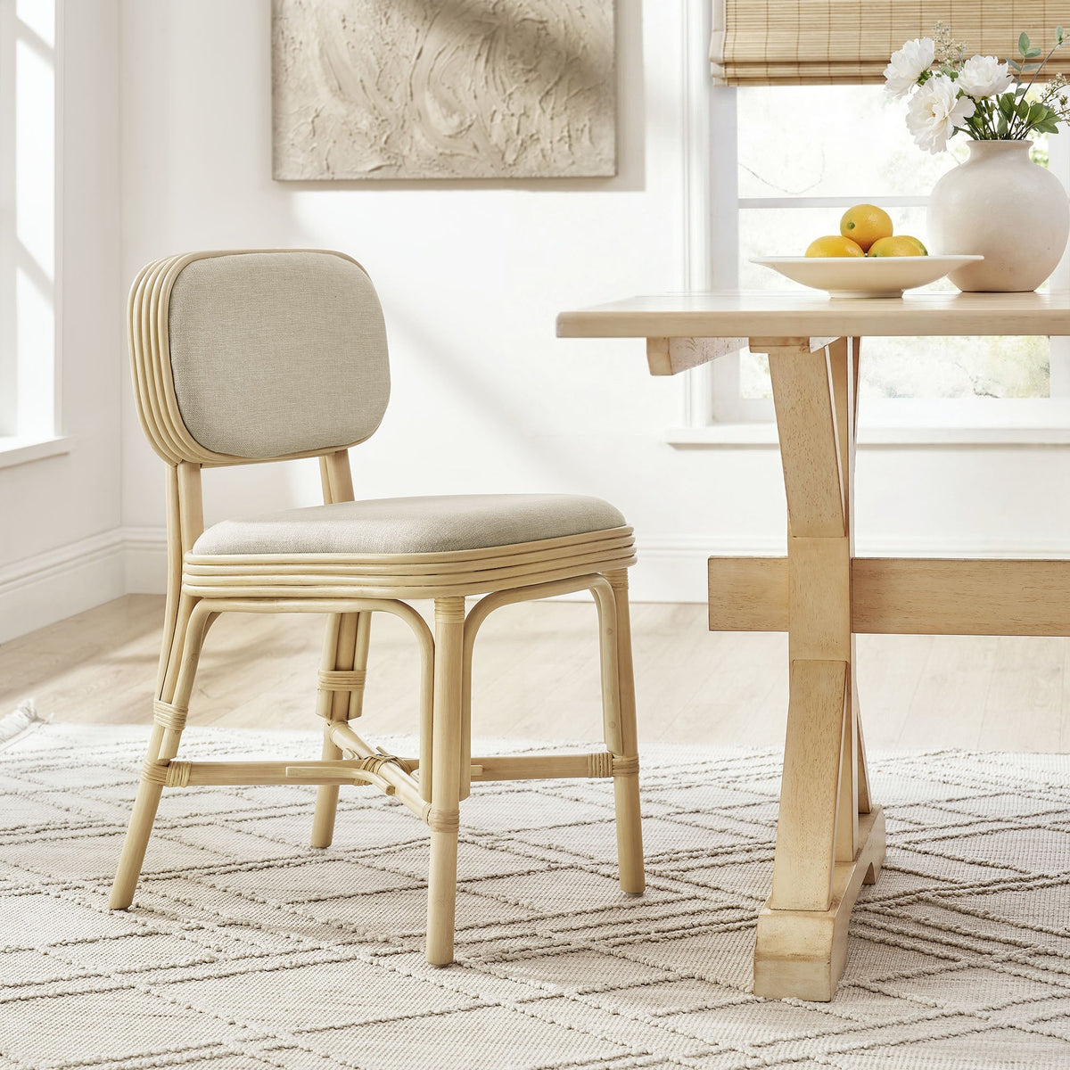 Bahari Upholstered Rattan Dining Chair by Modway, photo 8 of 18