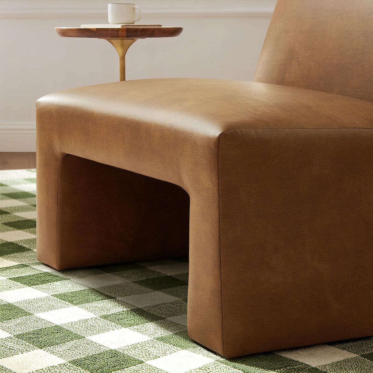 Amita Vegan Leather Armless Accent Chair by Modway, photo 9 of 27