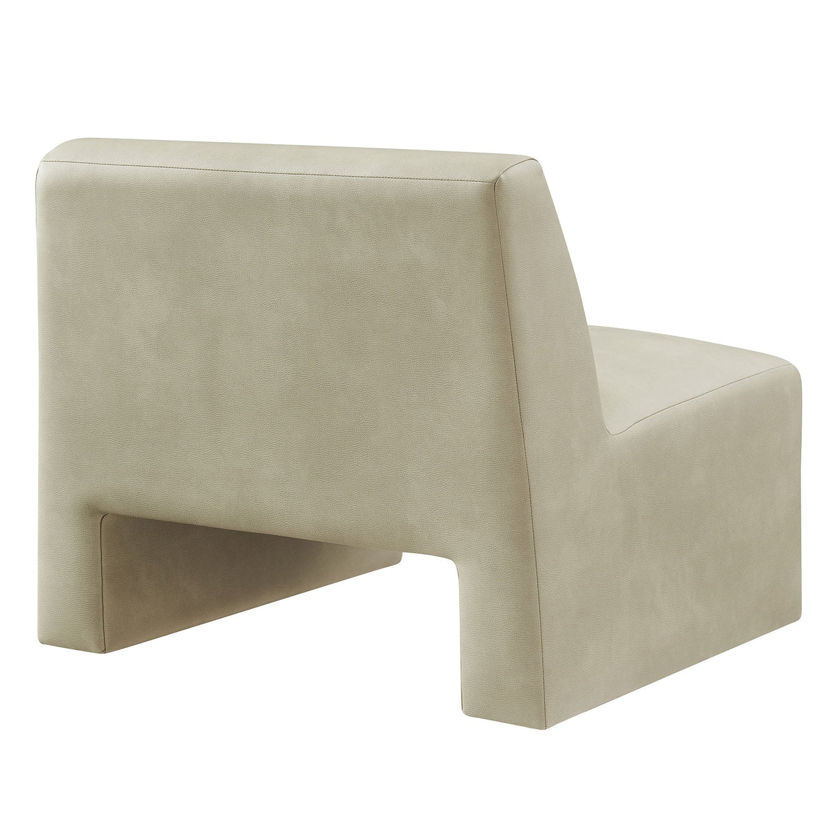 Amita Vegan Leather Armless Accent Chair by Modway, photo 14 of 27