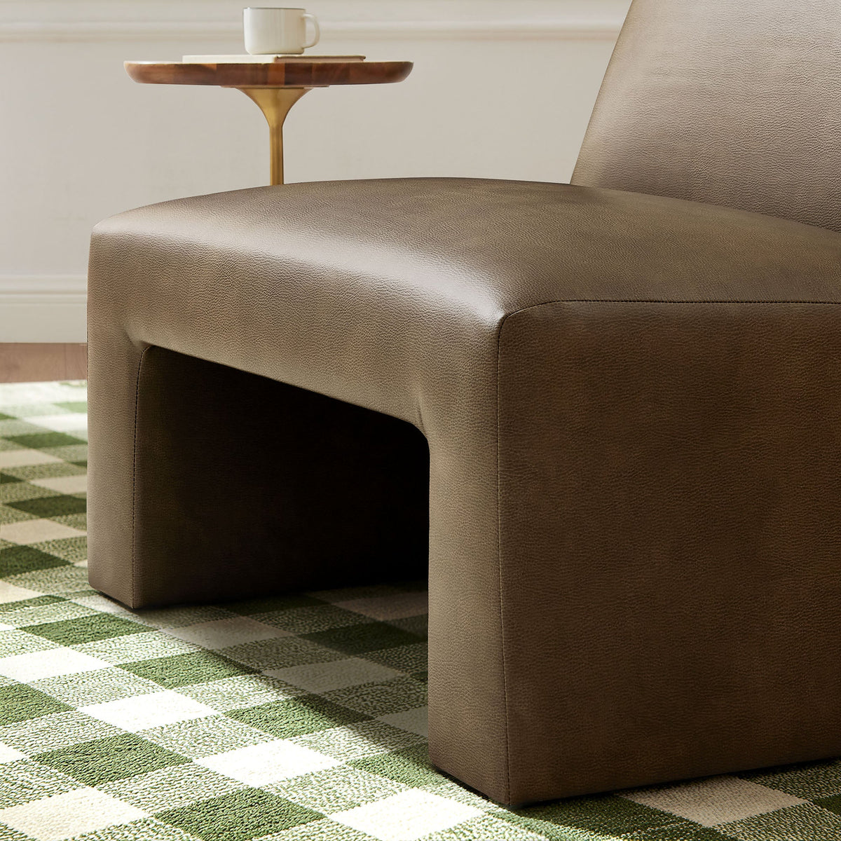 Amita Vegan Leather Armless Accent Chair by Modway, photo 27 of 27