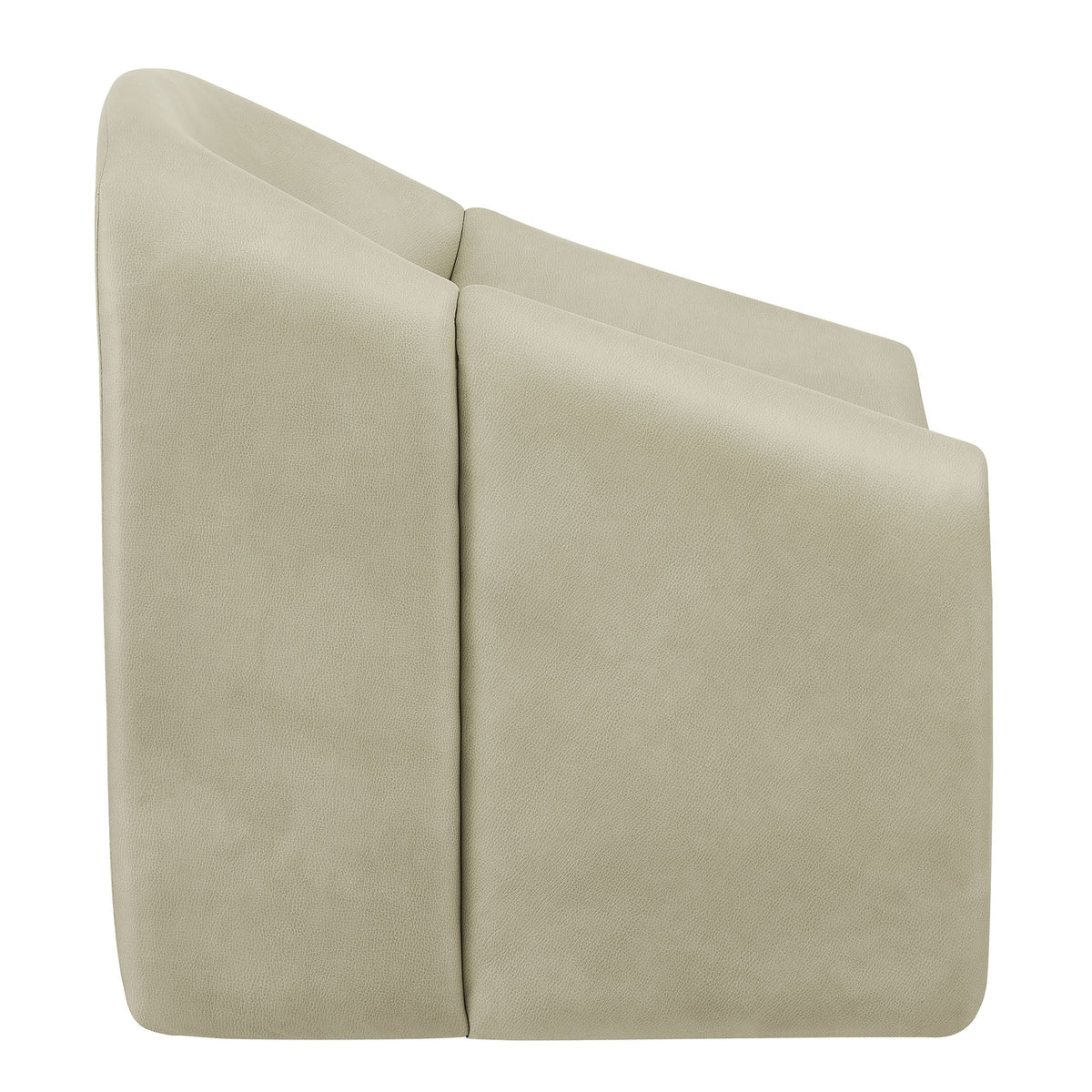 Vivi Vegan Leather Curved Arm Accent Chair by Modway, photo 4 of 27