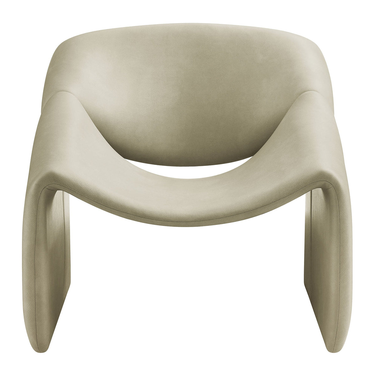 Vivi Vegan Leather Curved Arm Accent Chair by Modway, photo 6 of 27