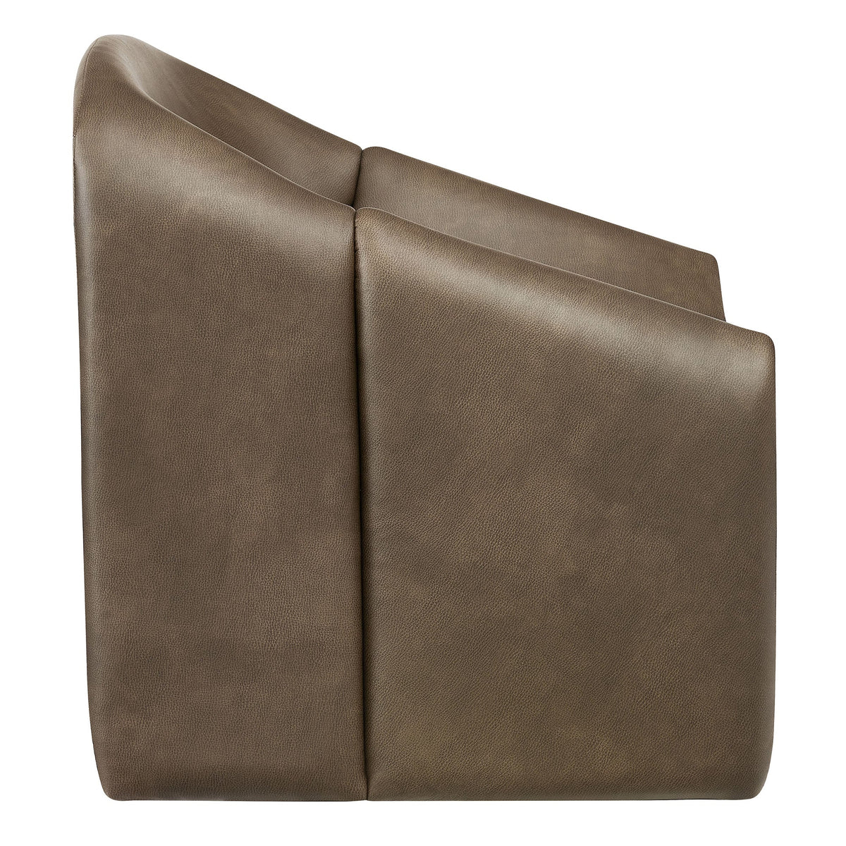 Vivi Vegan Leather Curved Arm Accent Chair by Modway, photo 13 of 27