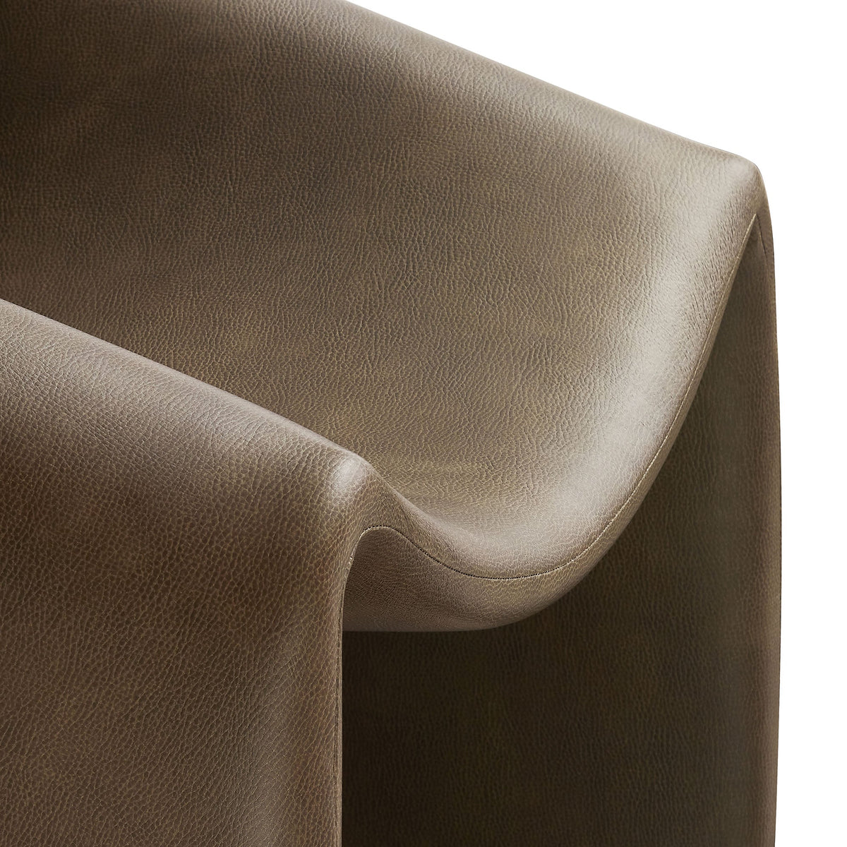 Vivi Vegan Leather Curved Arm Accent Chair by Modway, photo 16 of 27