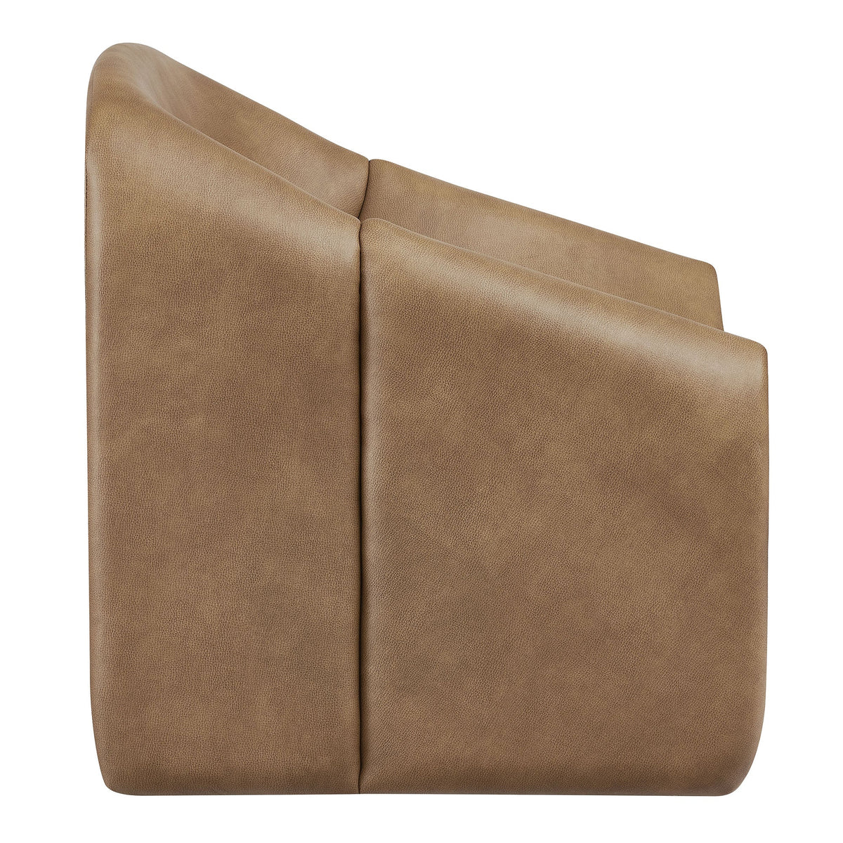 Vivi Vegan Leather Curved Arm Accent Chair by Modway, photo 22 of 27