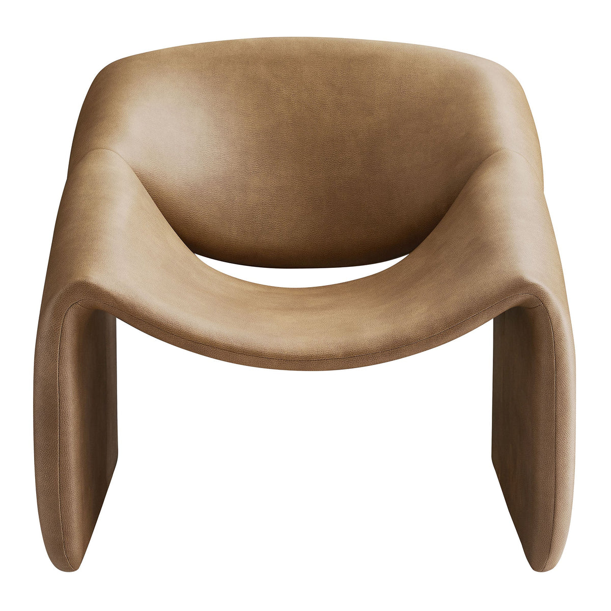 Vivi Vegan Leather Curved Arm Accent Chair by Modway, photo 24 of 27