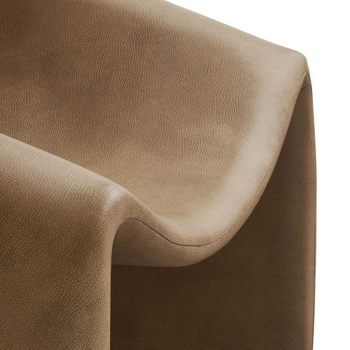 Vivi Vegan Leather Curved Arm Accent Chair by Modway, photo 25 of 27