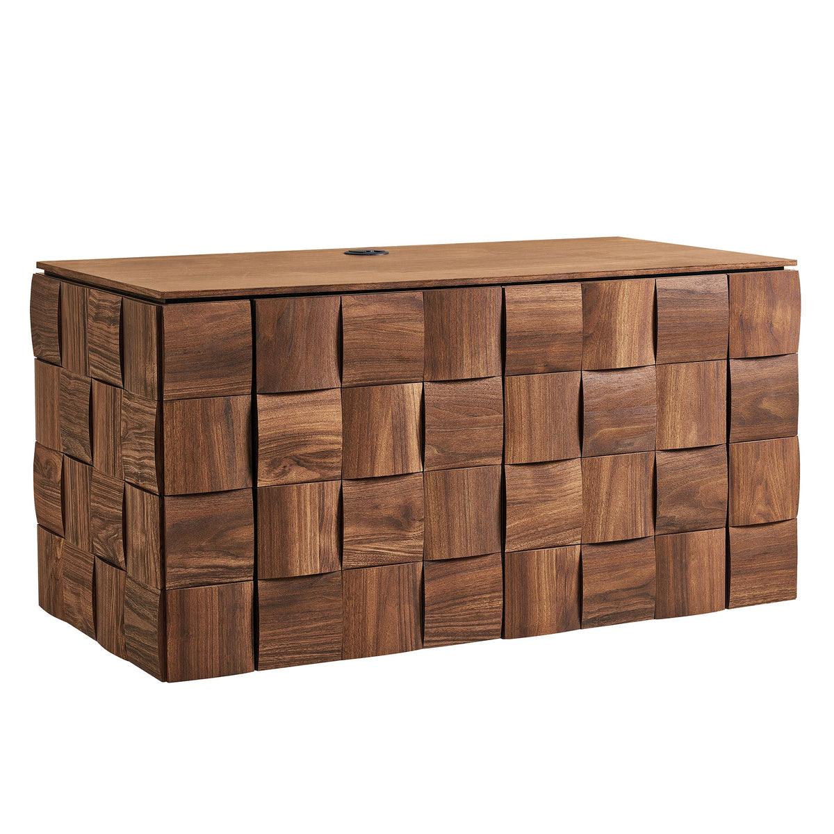 Duskin Geometric Block Design Wall Mounted TV Stand by Modway