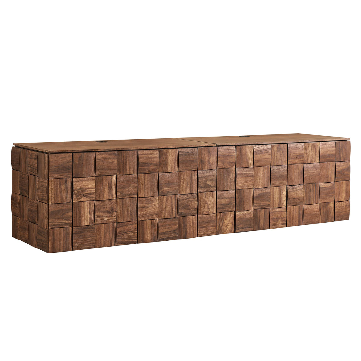 Duskin Geometric Block Design Wall Mounted TV Stand by Modway, photo 11 of 19